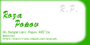 roza popov business card